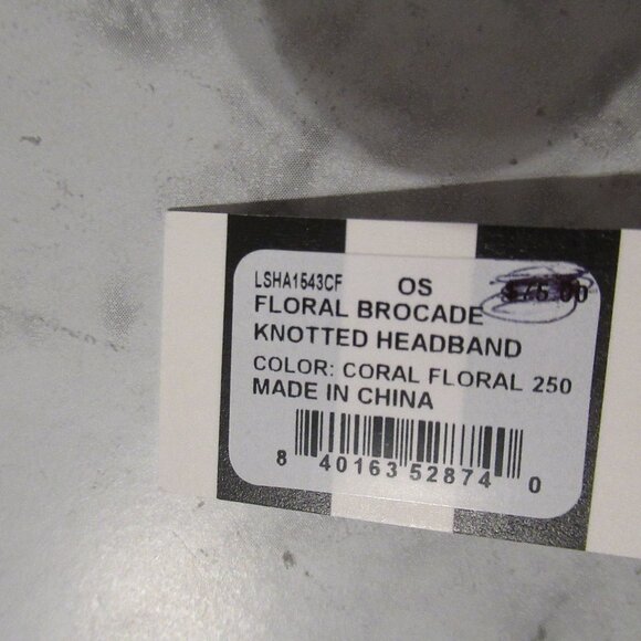 New Lele Sadoughi Headband Floral Brocade Knotted - Picture 12 of 12